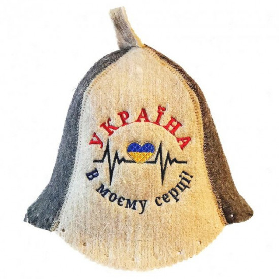 Hat for bath and sauna - Ukraine In my heart - Sauna Good