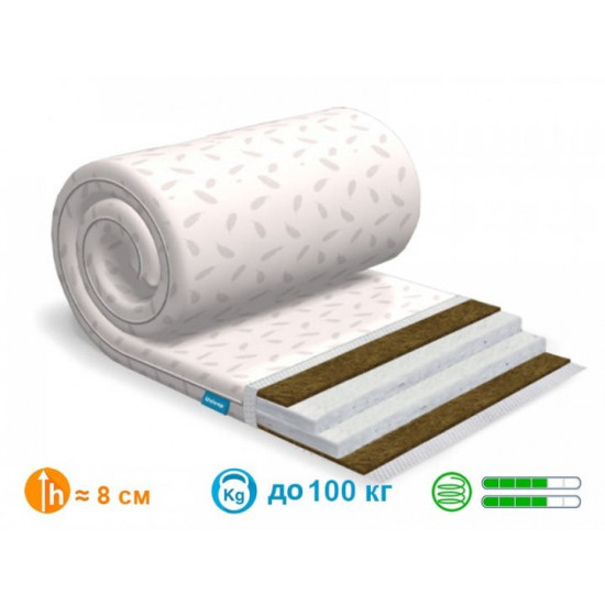 Mattress Usleep SleepRoll Ultra Kokos 70x190 cm.