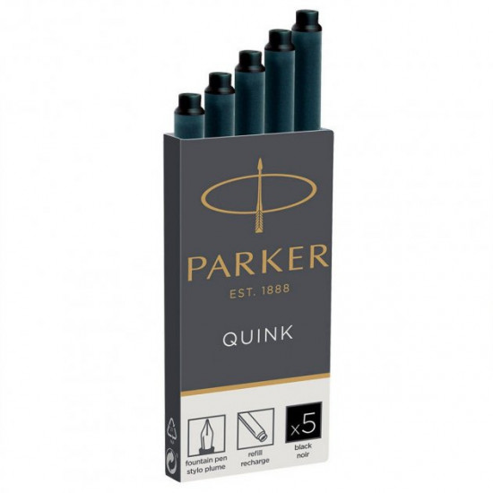 Картриджі Parker Quink /5шт. чорн. 11 410BK