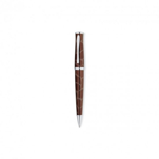 Ballpoint pen Cross Sauvage Brown/Giraffe Pattern BP Cr03124