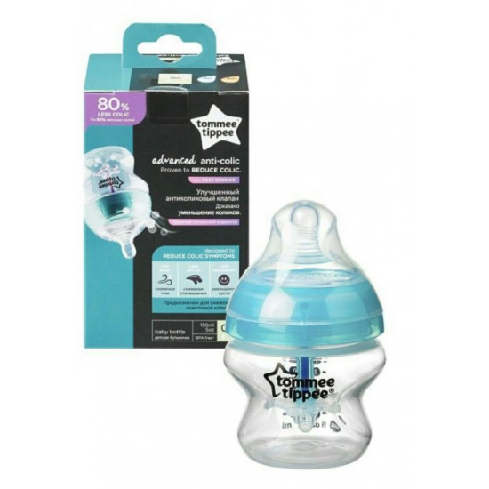  Бутылочка для кормления антиколиковая Advanced Anti-Colic 150 мл Tommee Tippee (5010415224057)