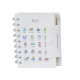 Taiping notebook with pen Life diary NB091 White