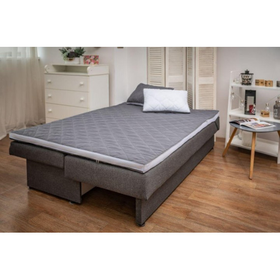 Mattress topper “Shine” Gray-White collection 90x200