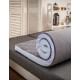 Mattress topper “Shine” Gray-White collection 90x200