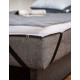 Mattress topper “Shine” Gray-White collection 90x200