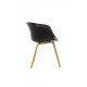 Dining chair P-08/790*570*560 Wood/plastic color Black Wind Furniture