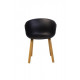 Dining chair P-08/790*570*560 Wood/plastic color Black Wind Furniture