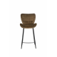 Bar stool B-22 /1010*530*570 black metal/fabric corduroy cappuccino Vetro Furniture