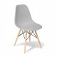 Dining chair Tower Wood 460*420*820 Wood/Plastic, color Gray/Beech Group SDM