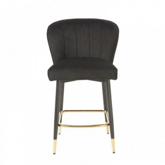 Bar stool B-126/440*430*910 corduroy color Black/painted metal Wind Furniture