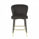 Bar stool B-126/440*430*910 corduroy color Black/painted metal Wind Furniture