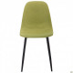 Kitchen chair Lucia 870*440*520 Steel/Textile, black/olive AMF