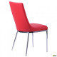 Kitchen chair Catalonia 860*460*560 Metal/leatherette, color chrome/Red AMF