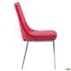 Kitchen chair Catalonia 860*460*560 Metal/leatherette, color chrome/Red AMF