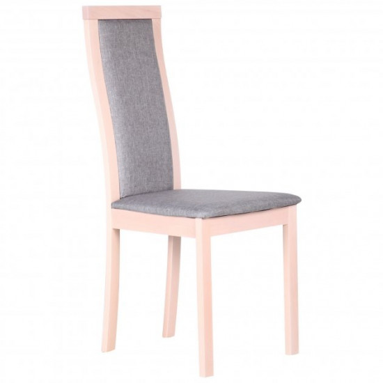 Dining chair Burton 1000*450*540 Wood Beech/Textiles, color bleached beech/cappuccino AMF