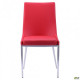 Kitchen chair Catalonia 860*460*560 Metal/leatherette, color chrome/Red AMF