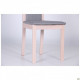 Dining chair Burton 1000*450*540 Wood Beech/Textiles, color bleached beech/cappuccino AMF