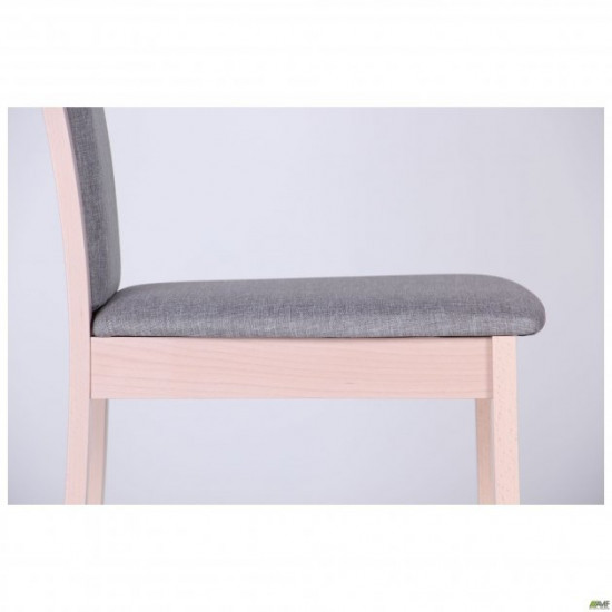 Dining chair Burton 1000*450*540 Wood Beech/Textiles, color bleached beech/cappuccino AMF