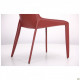 Chair Tuscan red beans leather 830*510*620 Steel/Leather, red AMF