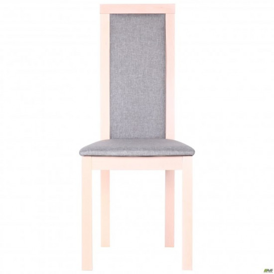 Dining chair Burton 1000*450*540 Wood Beech/Textiles, color bleached beech/cappuccino AMF