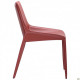 Chair Tuscan red beans leather 830*510*620 Steel/Leather, red AMF