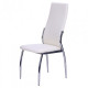 Kitchen chair Carter 900*440*570 Metal/leatherette, chrome/milk color AMF