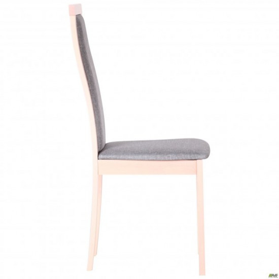 Dining chair Burton 1000*450*540 Wood Beech/Textiles, color bleached beech/cappuccino AMF