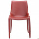 Chair Tuscan red beans leather 830*510*620 Steel/Leather, red AMF