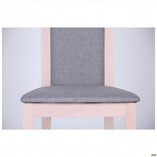 Dining chair Burton 1000*450*540 Wood Beech/Textiles, color bleached beech/cappuccino AMF