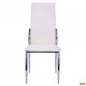 Kitchen chair Carter 900*440*570 Metal/leatherette, chrome/milk color AMF