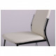 Kitchen chair Carter 900*440*570 Metal/leatherette, chrome/milk color AMF