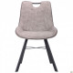 Dining chair Hazer 870*540*630 Steel/Textile, black/cowboy taupe AMF