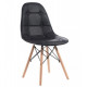 Dining chair Tower Soft 460*420*820 Wood/leatherette, color Black/Beech Group SDM