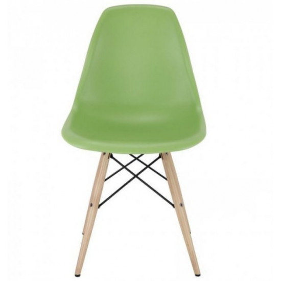 Dining chair Tower Wood 460*420*820 Wood/plastic, color Green/Beech Group SDM