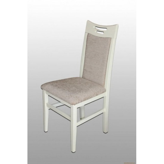 Kitchen chair Mix Mebli Julia Wood/Fabric Bari 56 White/Beige