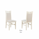 Kitchen chair Mix Mebli Julia Wood/Fabric Bari 56 White/Beige