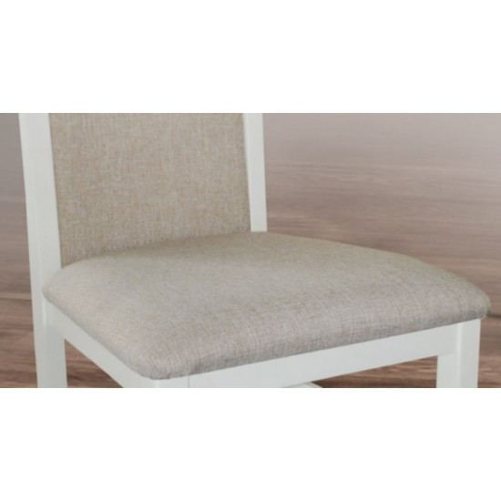 Kitchen chair Mix Mebli Julia Wood/Fabric Bari 56 White/Beige