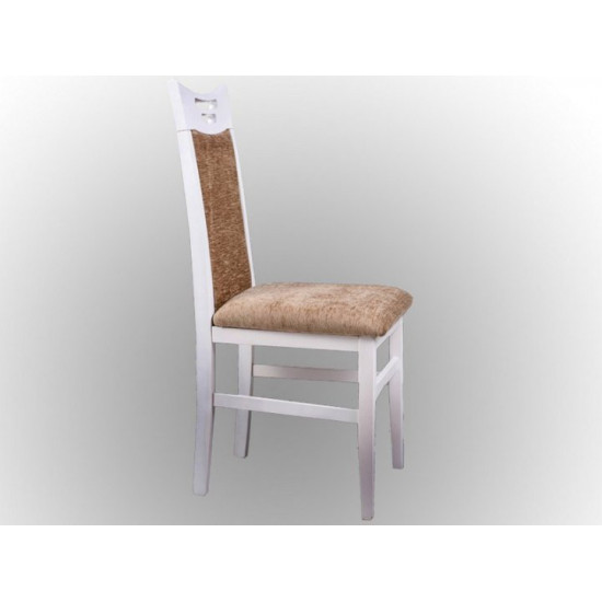 Kitchen chair Mix Mebli Julia Wood/Fabric Bari 56 White/Beige