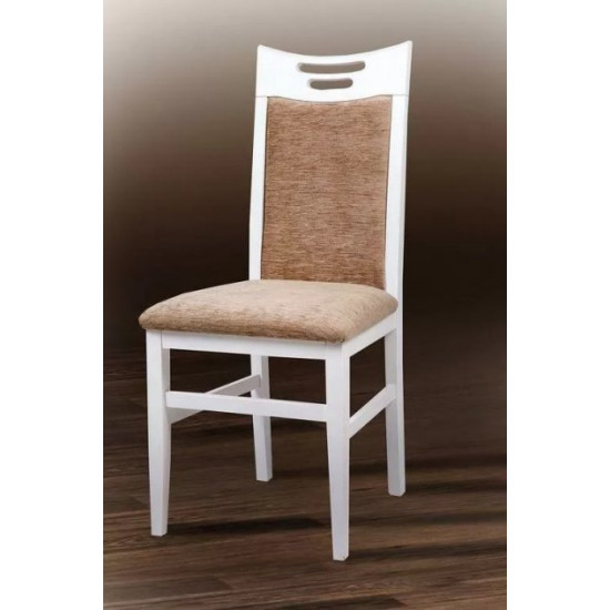 Kitchen chair Mix Mebli Julia Wood/Fabric Bari 56 White/Beige