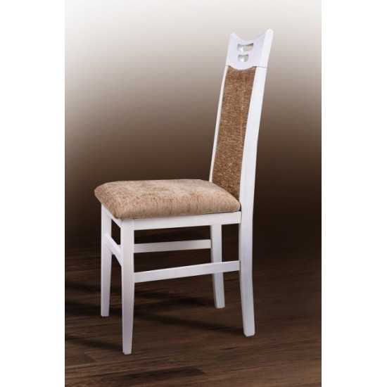 Kitchen chair Mix Mebli Julia Wood/Fabric Bari 56 White/Beige