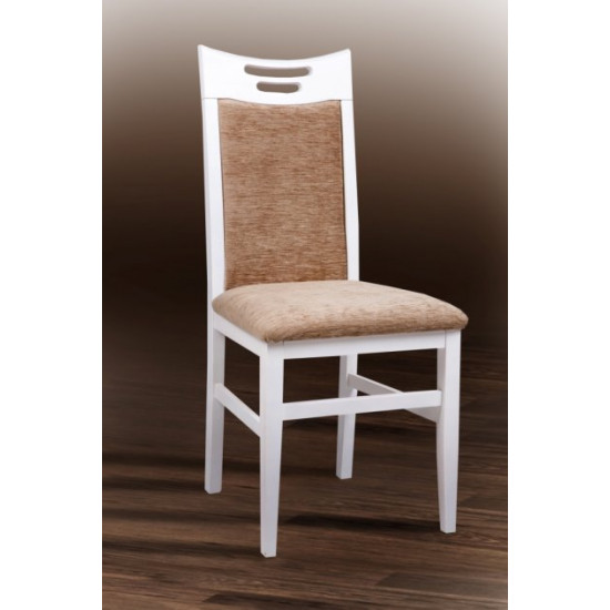 Kitchen chair Mix Mebli Julia Wood/Fabric Bari 56 White/Beige