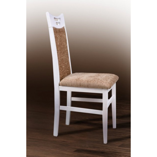 Kitchen chair Mix Mebli Julia Wood/Fabric Bari 56 White/Beige