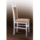 Kitchen chair Mix Mebli Julia Wood/Fabric Bari 56 White/Beige