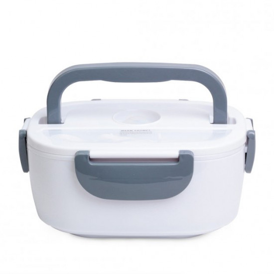 Car heated lunch box Lunch Box (3066YY/ 12v) - White + Gray