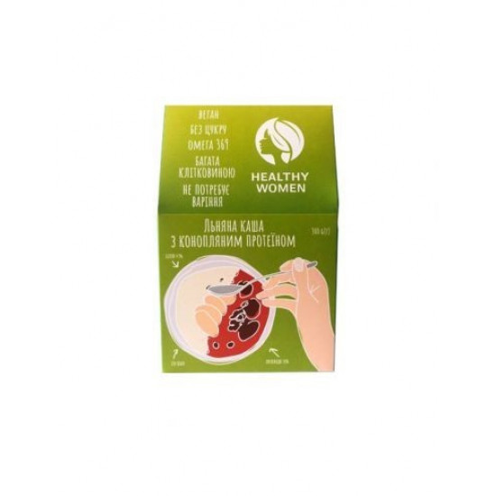 Healthy women flaxseed porridge with hemp protein 300g