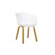 Dining chair P-08/790*570*560 Wood/plastic color White Wind Furniture