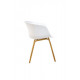 Dining chair P-08/790*570*560 Wood/plastic color White Wind Furniture