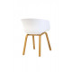 Dining chair P-08/790*570*560 Wood/plastic color White Wind Furniture