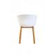 Dining chair P-08/790*570*560 Wood/plastic color White Wind Furniture