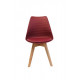 Dining chair P-01/800*480*560 Wood/plastic+leatherette color Burgundy Wind Furniture